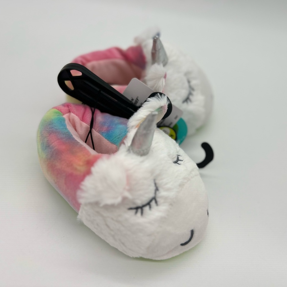 Western Chief Kids Plush Character House Slippers, Unicorn Dream, US 5-6 girls